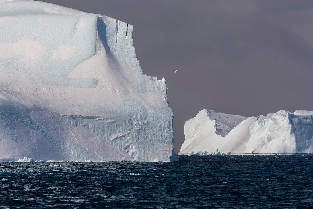 Icebergs in Ilulissat icefjord, an UNESCO World Heritage Site. Ilulissat Icefjord, Ilulissat, Greenland.