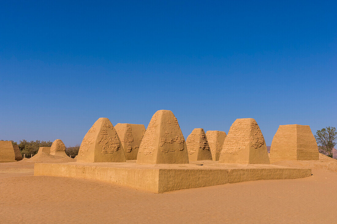 Die Gräber von Garamantes. Jarma, Fezzan, Libyen.