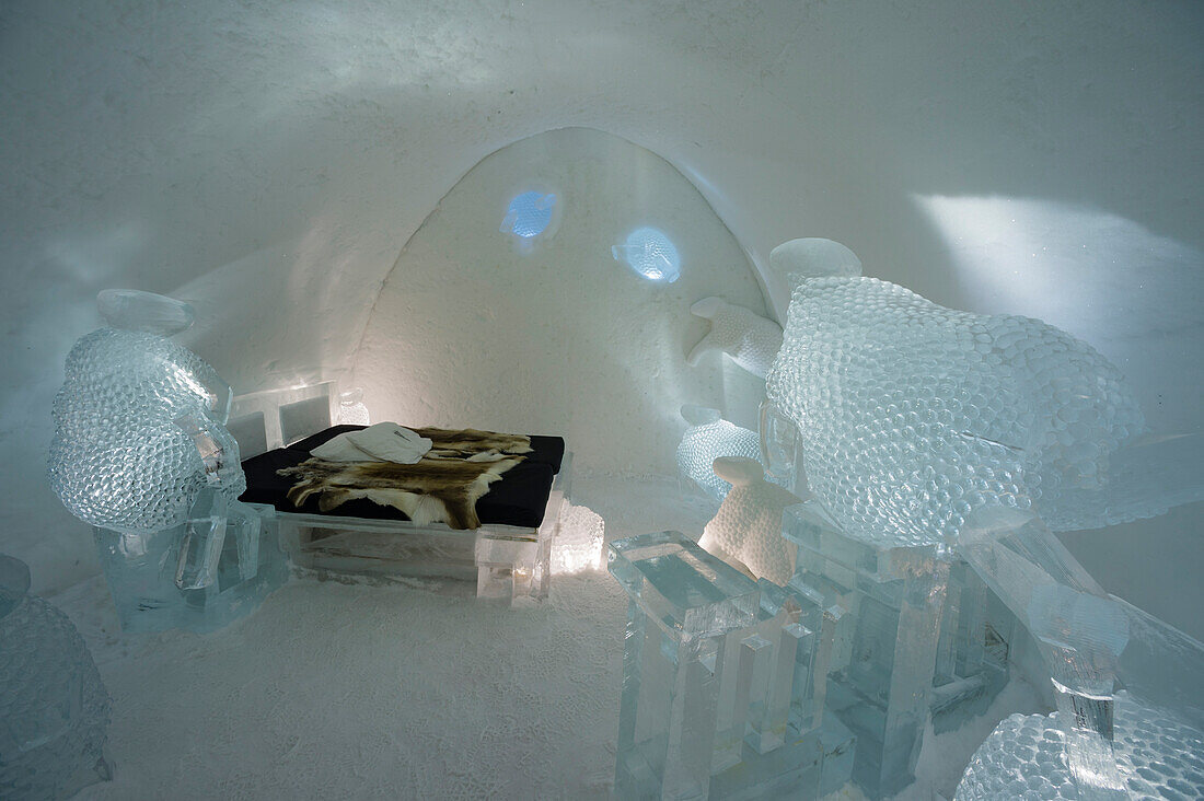 Ice Hotel, Jukkasjarvi, Sweden.