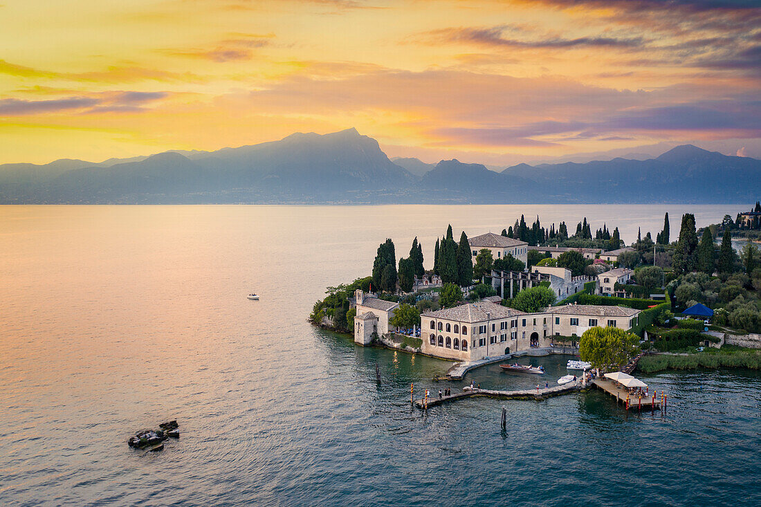 San Vigilio point, Garda lake, Verona province, Veneto, Italy