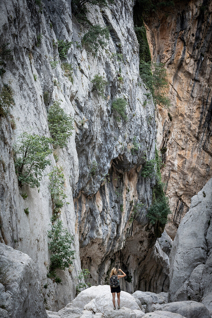 Su Gurropu Canyon, Supramonte, Urzulei, Provinz Nuoro, Sardinien, Italien