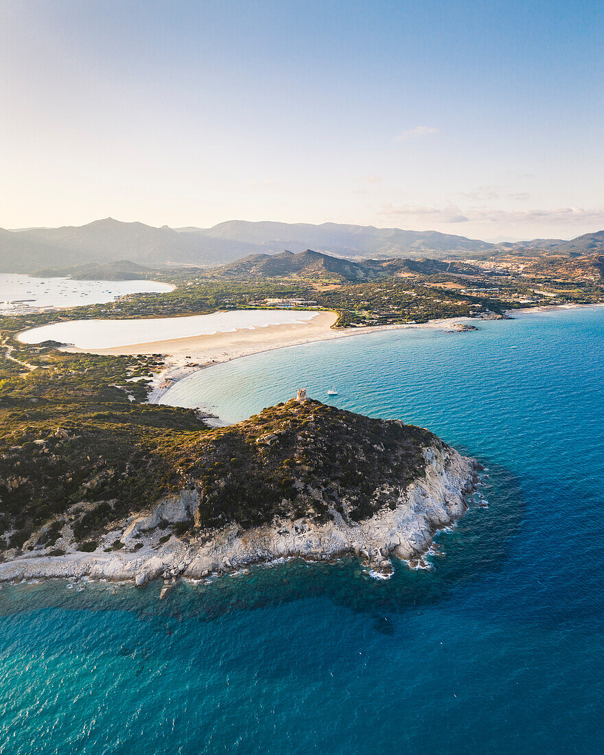 Porto Giunco landscape, near Capo Carbonara and Villasimiius, Sud Sardegna province, Sardegna, Italy.