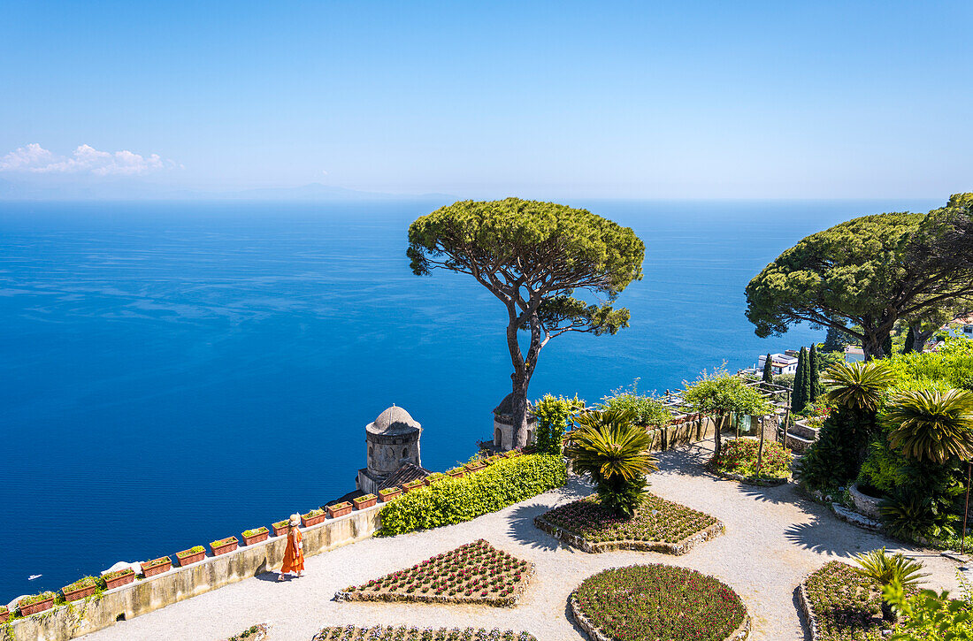 Ravello, Amalfiküste, Kampanien, Italien.