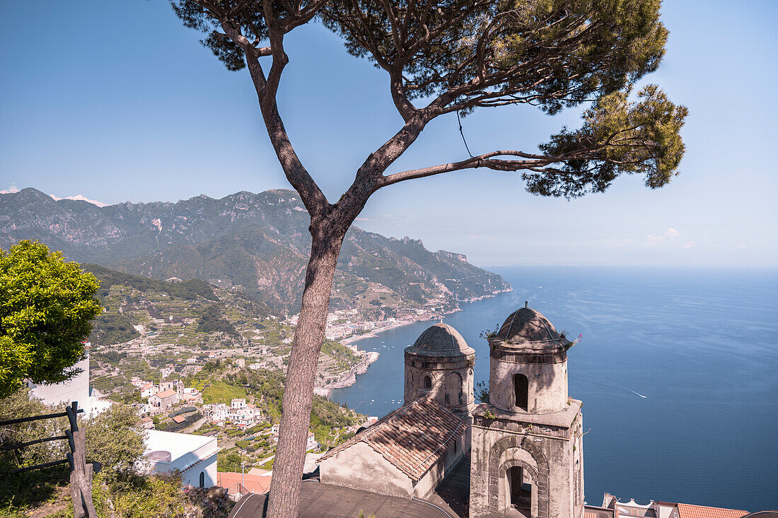 Ravello, Amalfiküste, Kampanien, Italien.