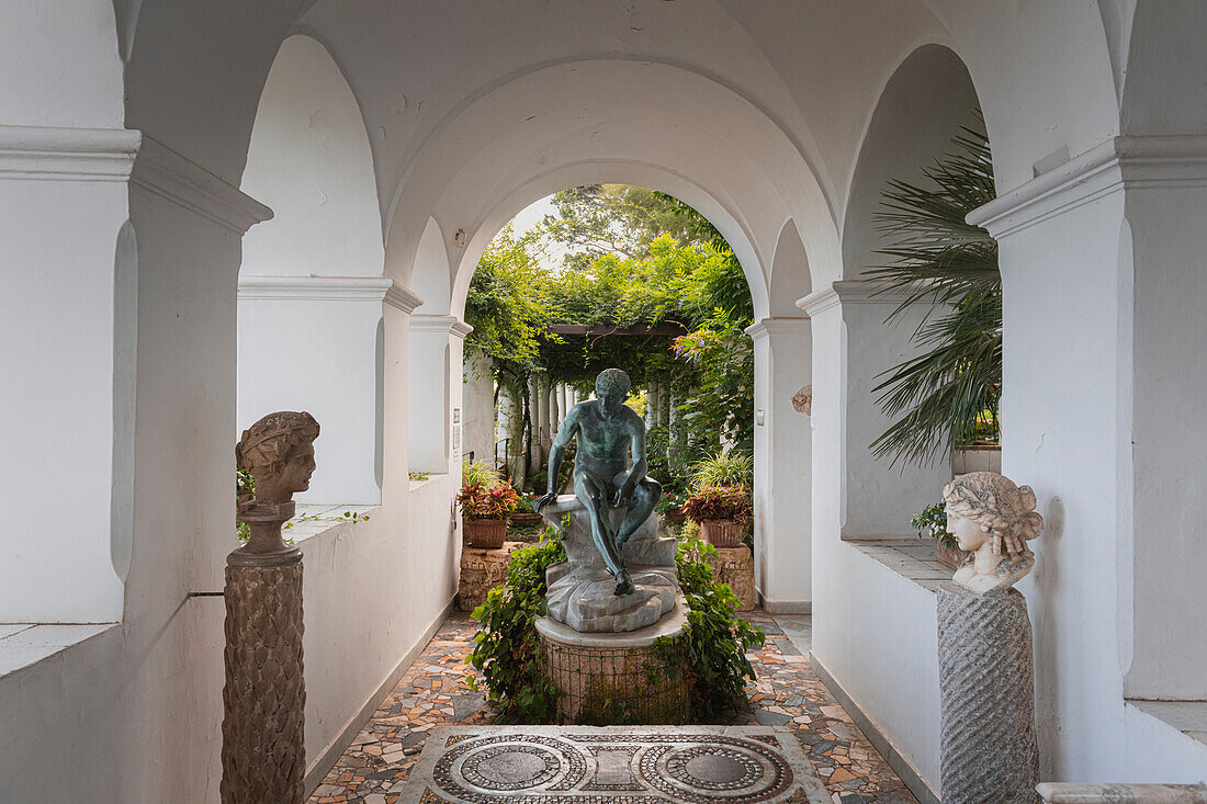Garten der Villa San Michele, Insel Capri, Kampanien, Italien