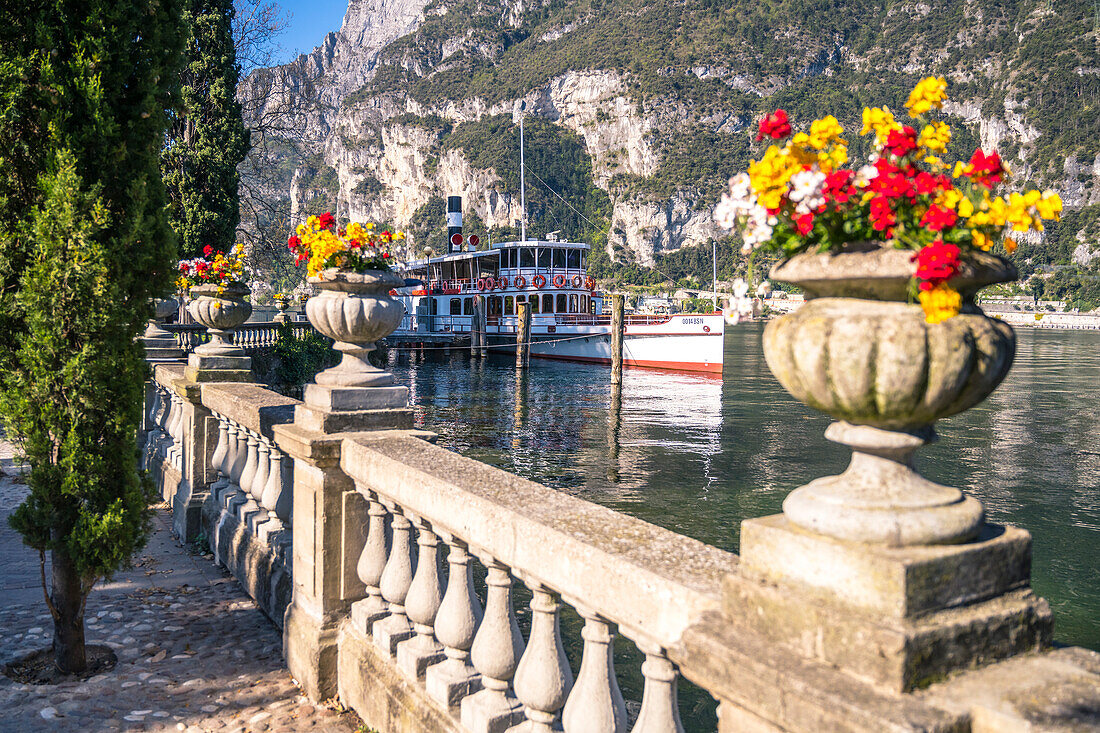 Riva del Garda Stadt, Gardasee, Italien.