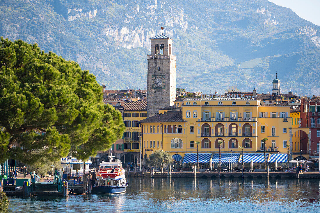 Riva del Garda Stadt, Gardasee, Italien.