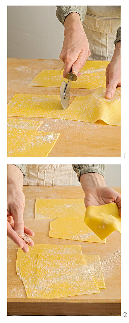 Lasagneplatten herstellen