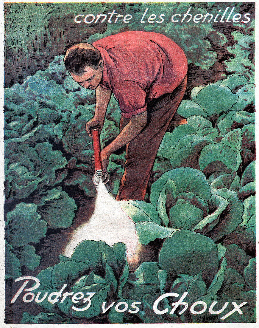 Use of pesticide, illustration