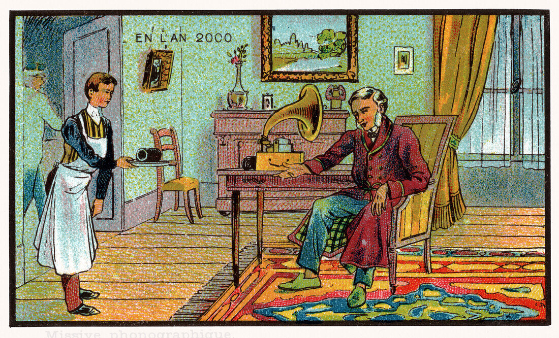 Phonographic message, illustration