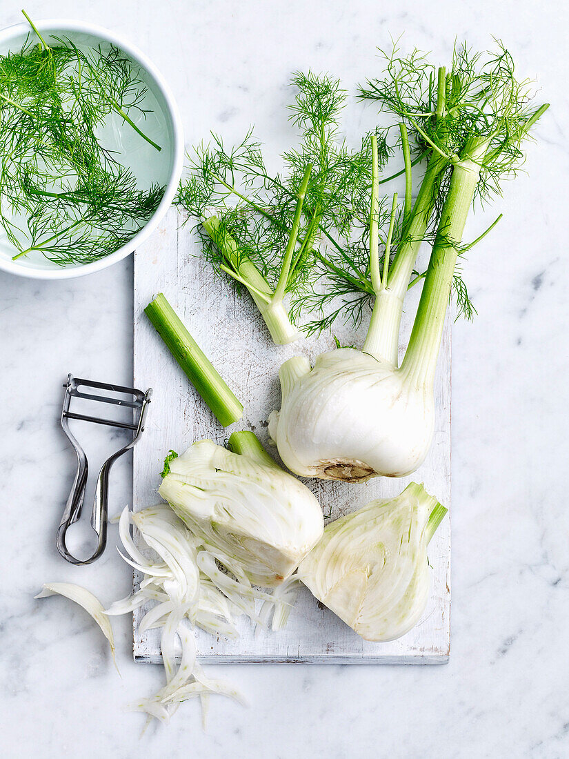 How to cut fennel