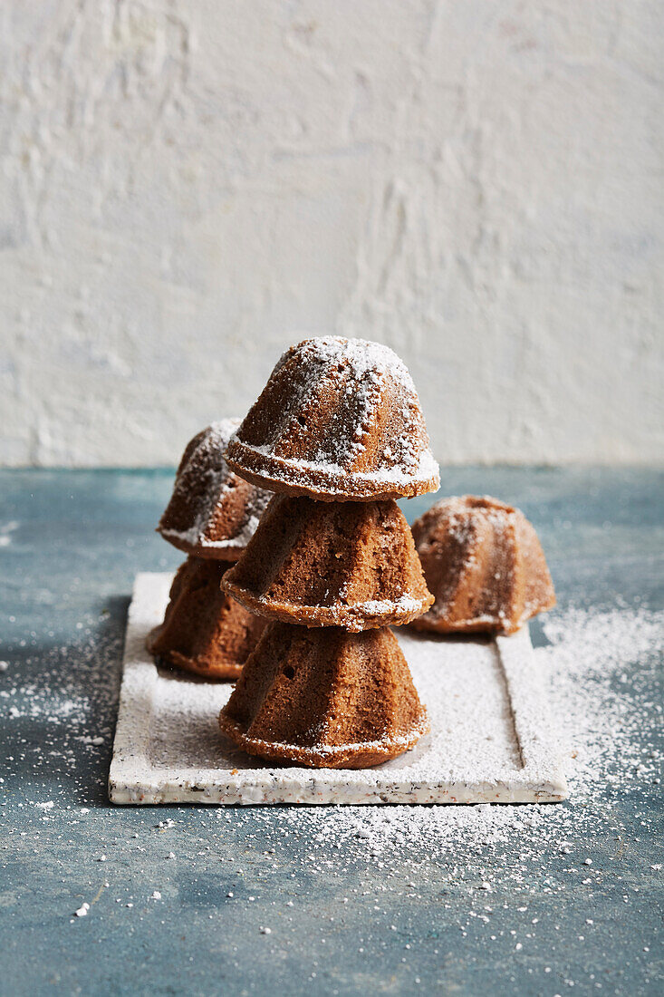 Mini Chocolate Bundt Cakes