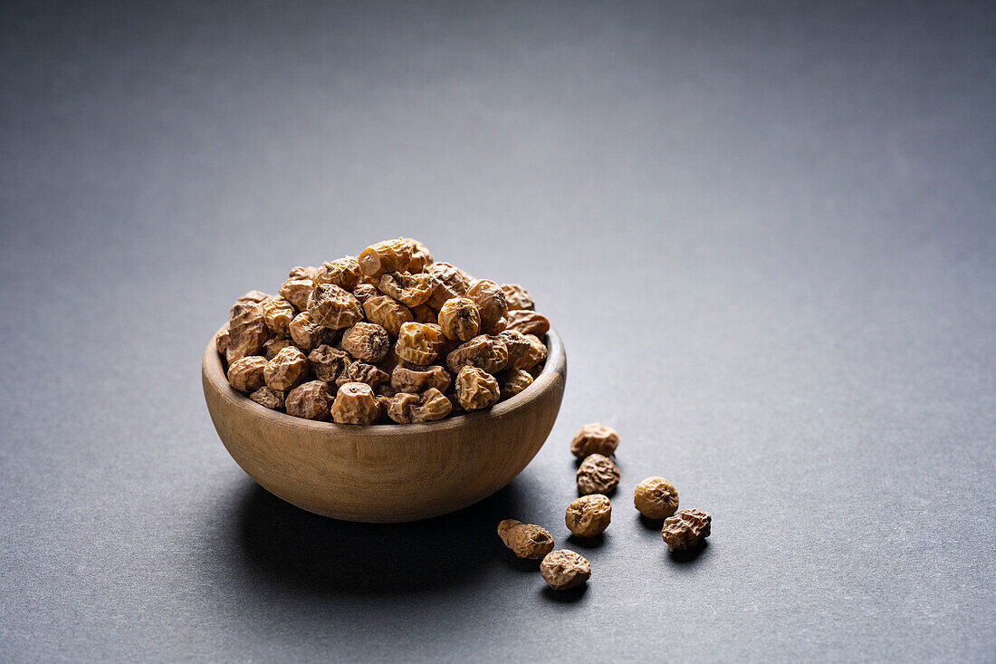 Tiger nuts in a bowl (Cyperus esculentus)