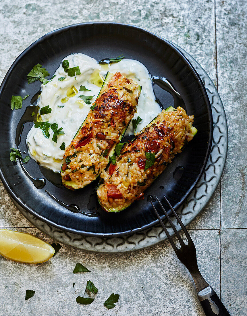 Gefüllte Zucchini aus dem Nahen Osten