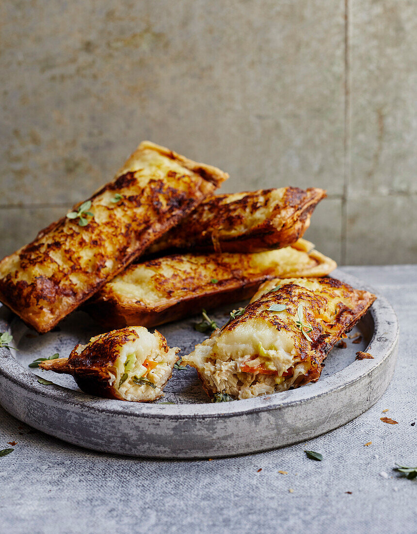 Hähnchen-Kartoffel-Hand Pies