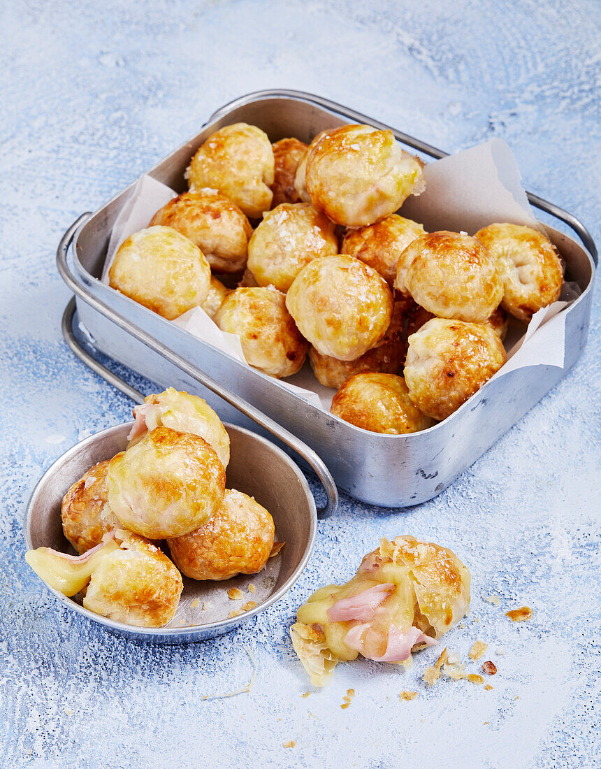 Ham and cheese poppers