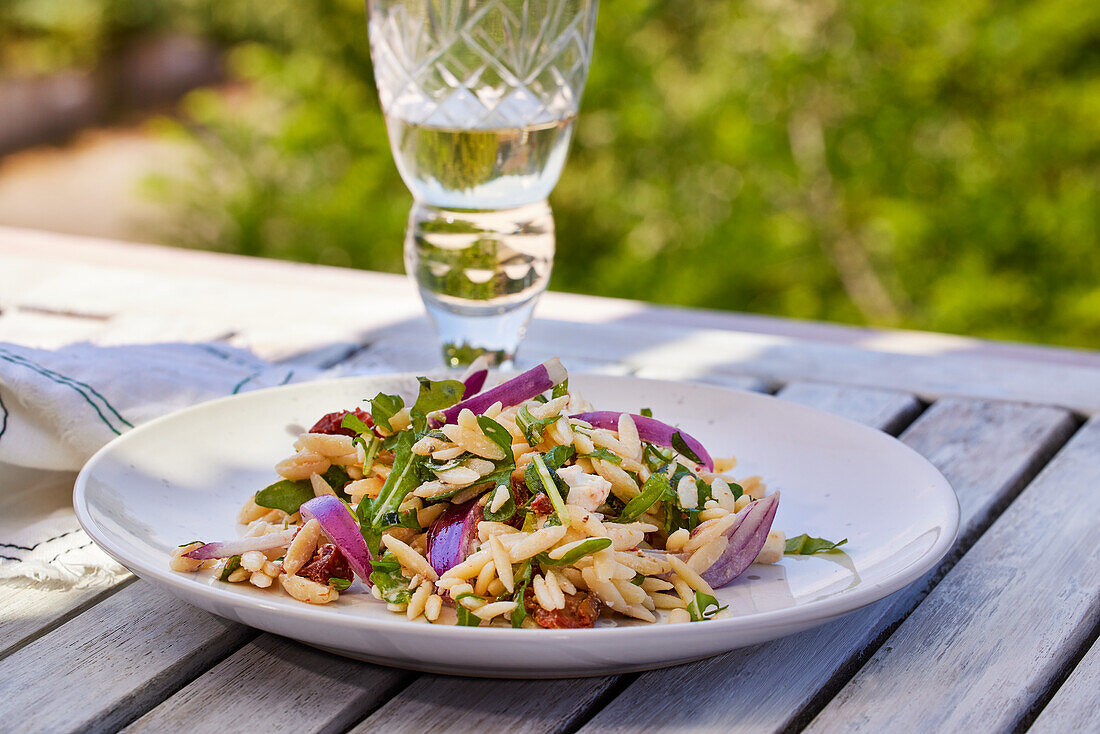 Greek pasta salad