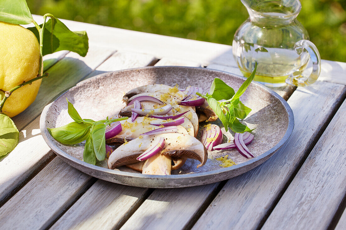 Portobello carpaccio