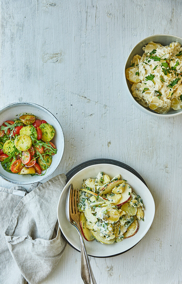 Assorted potato salads