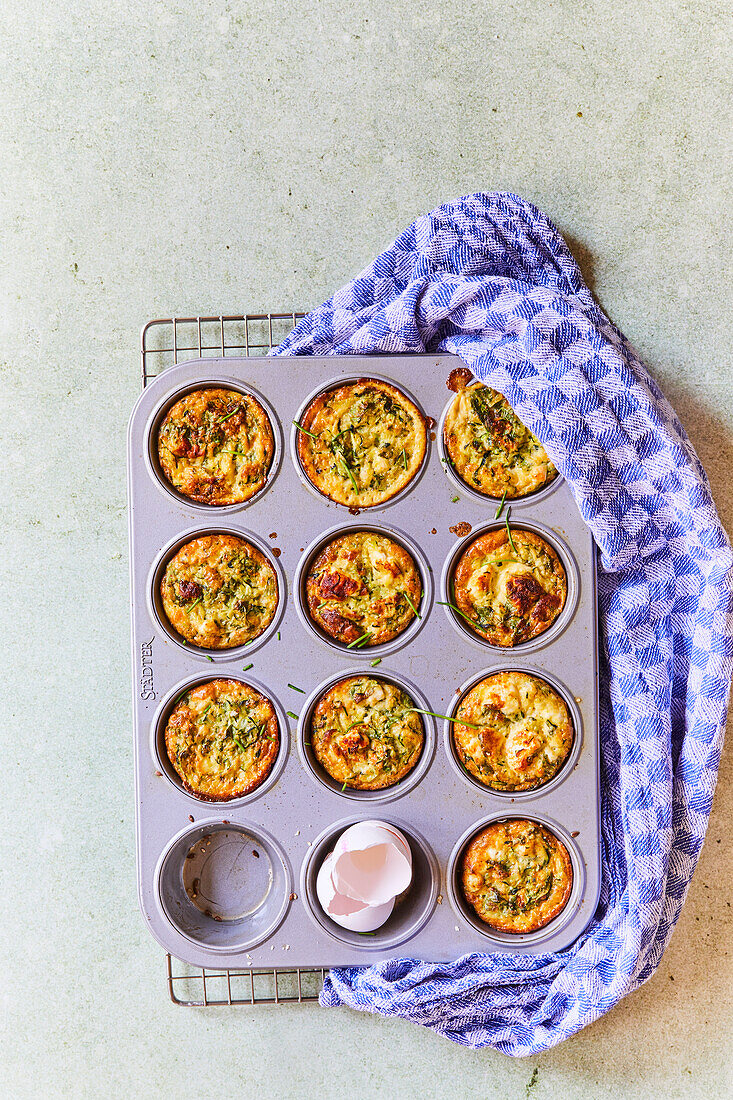 Hearty savory muffins