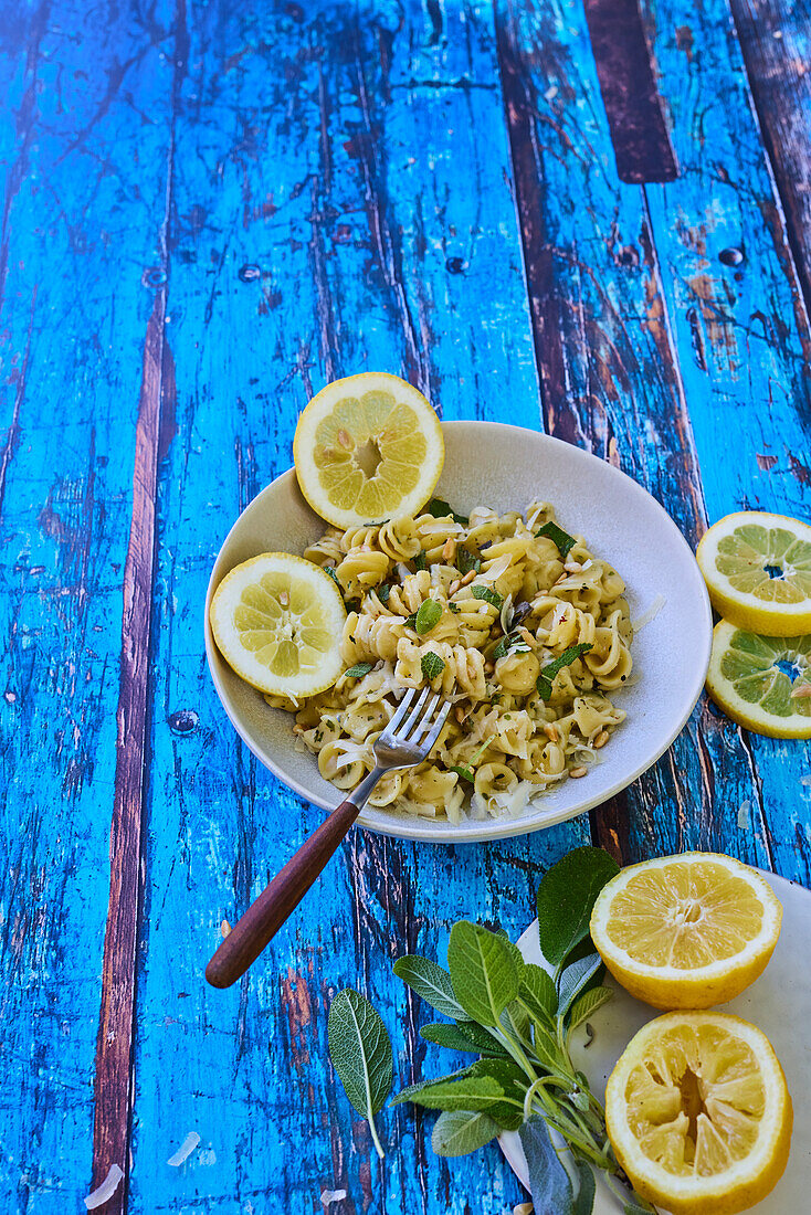 Fusilli mit Zitronen-Alioli