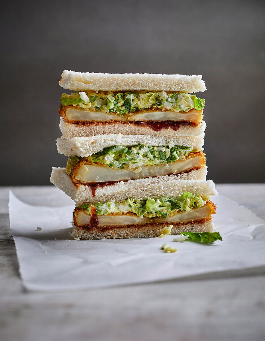 Celeriac katsu sandwich