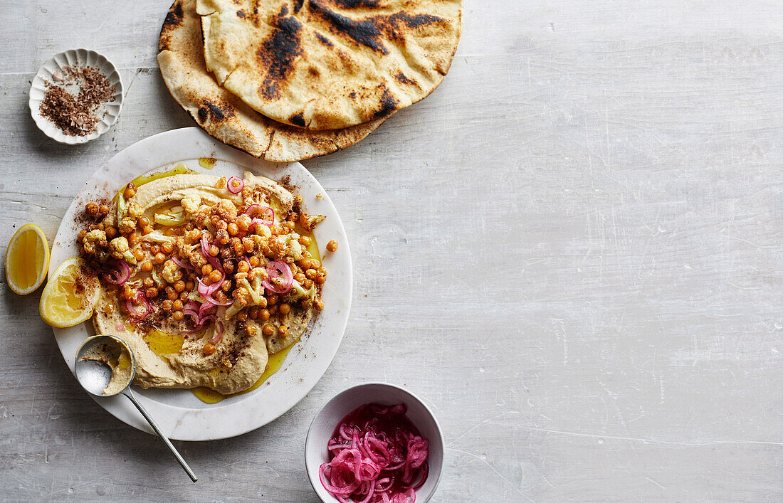 Hummus-Blumenkohl-Kawarma