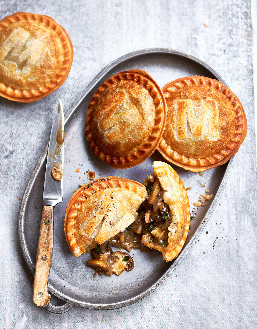 Cream of mushroom soup pies