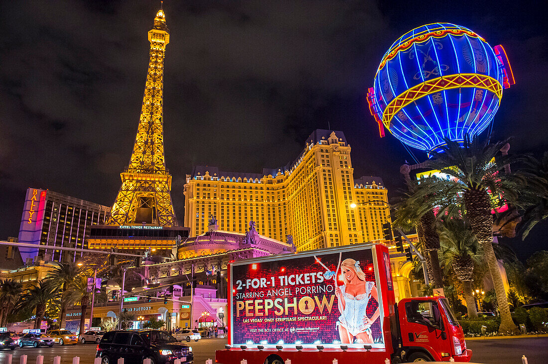 Blick auf den Strip in Las Vegas.
