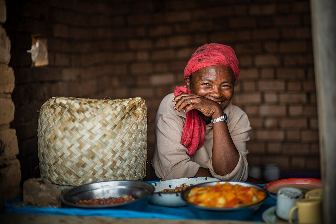 Der Andohasana-Markt in der Nähe von Ranomafana, Zentrales Hochland von Madagaskar