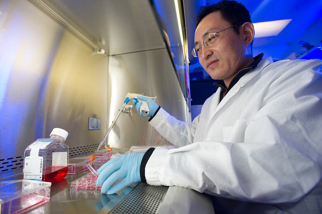 Man in a scientific lab