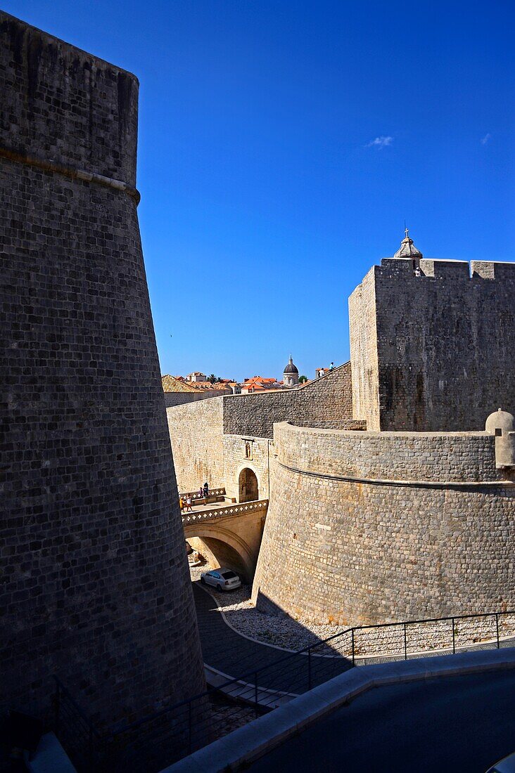 Walls of the Old Town of Dubrovnik, Croatia