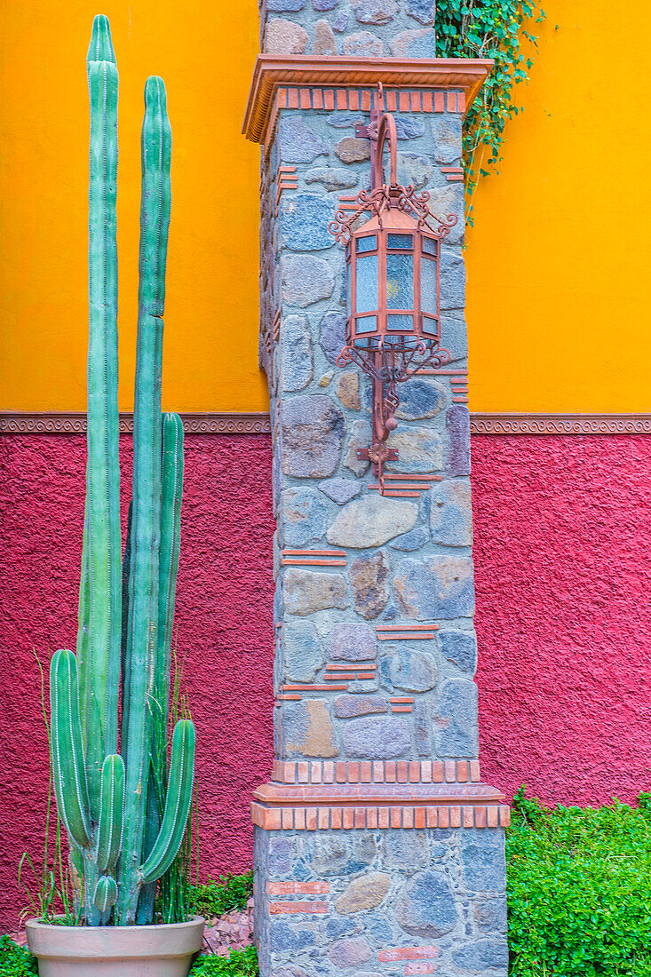 Architectural details in San Miguel de Allende , Mexico the historic city San Miguel de Allende is UNESCO World Heritage Site since 2008.