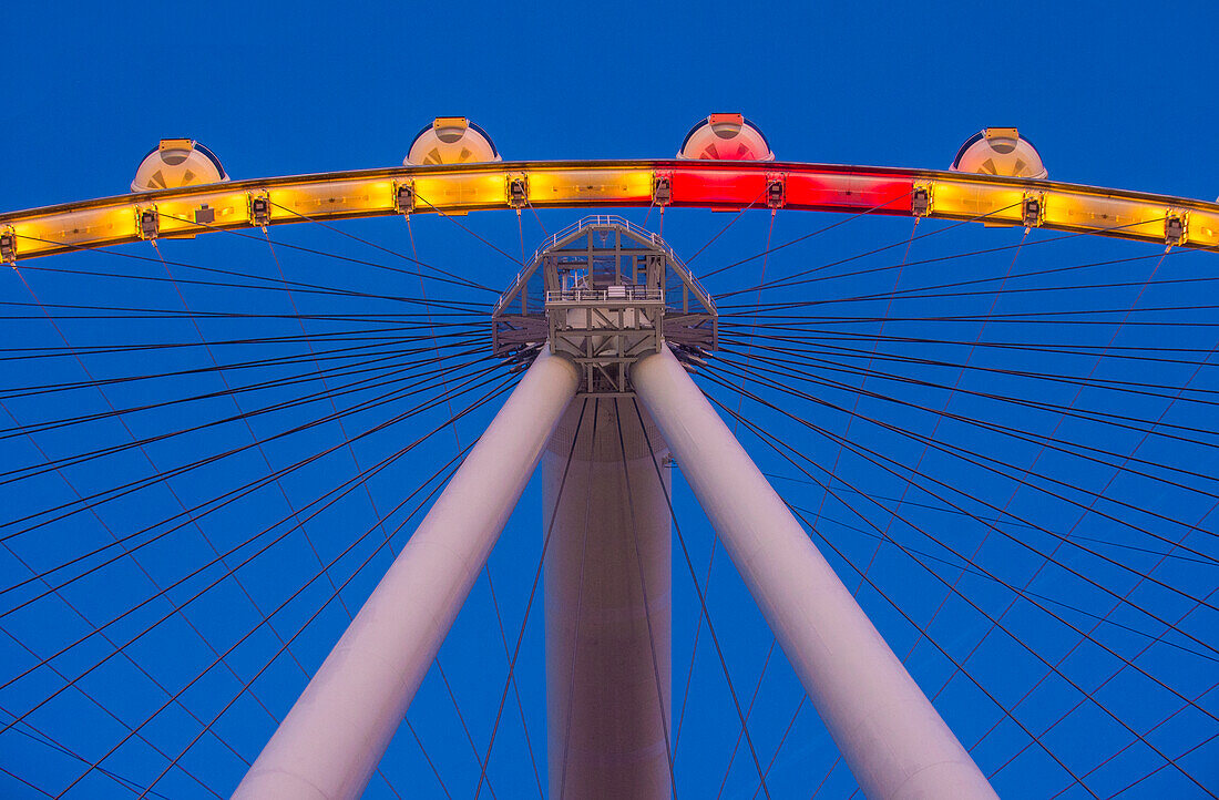 The High Roller at the Linq, a dining and shopping district at the center of the Las Vegas Strip on , The High Roller is the world's largest observation wheel