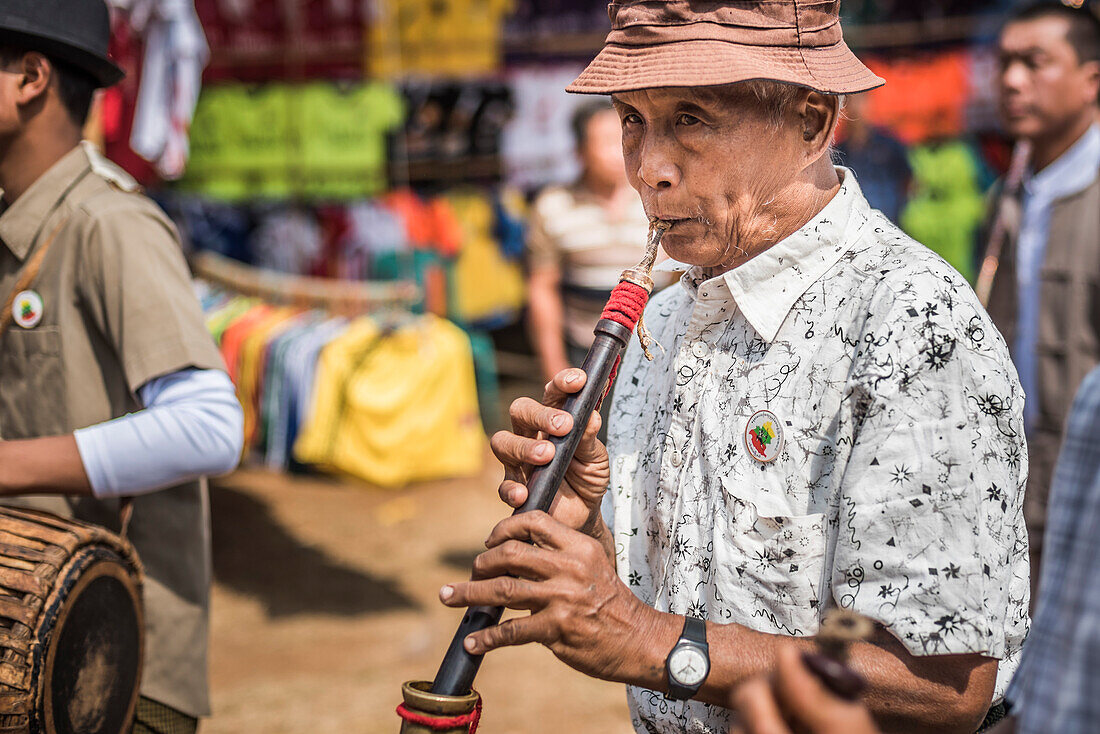 Pindaya-Höhlenfest, Pindaya, Shan-Staat, Myanmar (Birma)