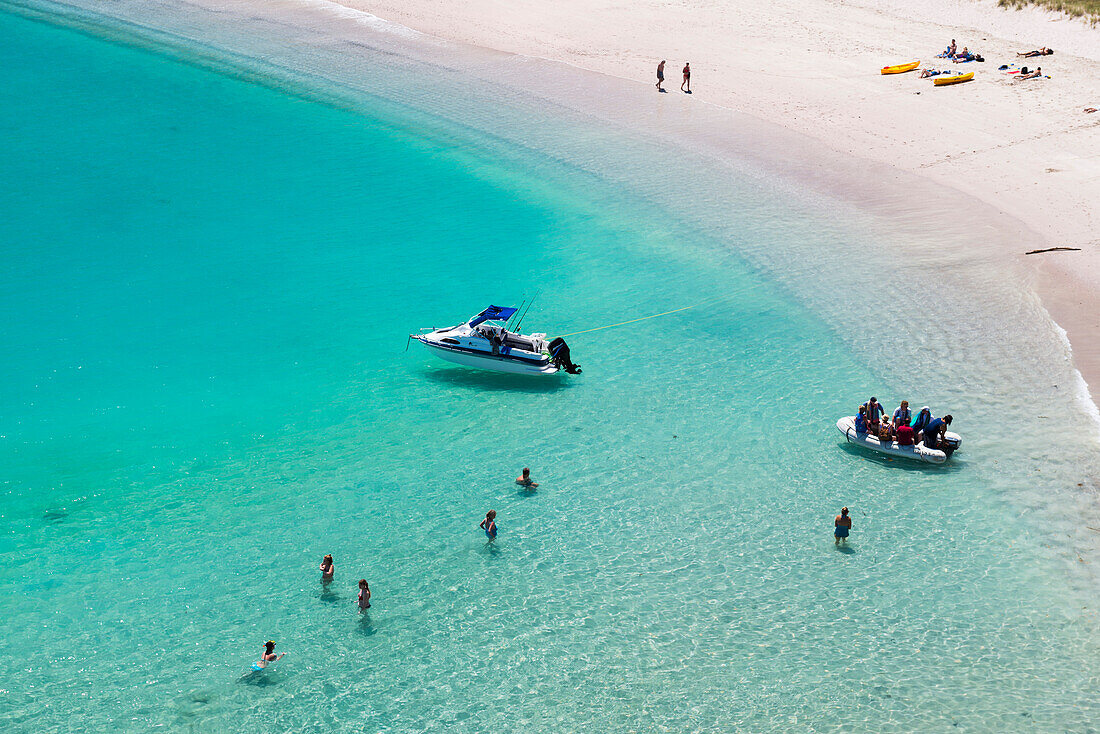 Beautiful beach, Bay of Islands, in the Waikare Inlet near Russell, Northland Region, North Island, New Zealand