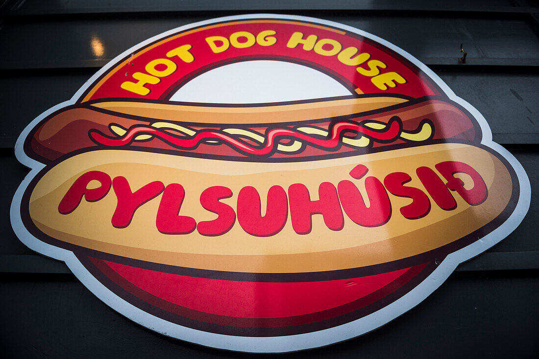 Typical Hot Dog House in Reykjavik, Iceland