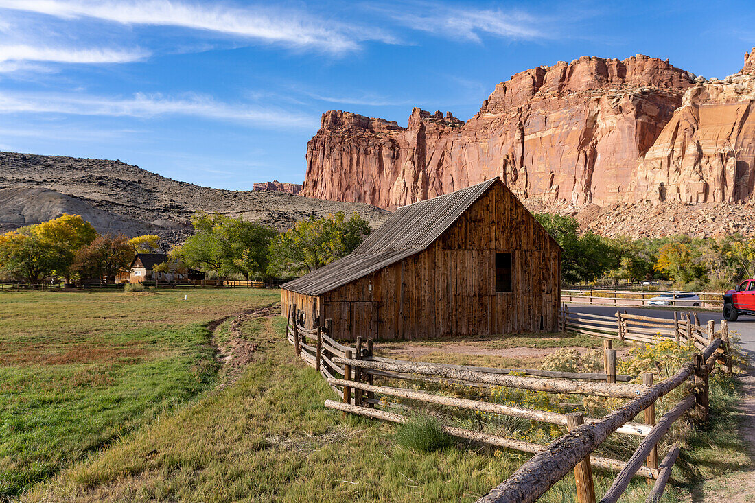 Historic Pendleton barn in the small … – License image – 13845532 ...