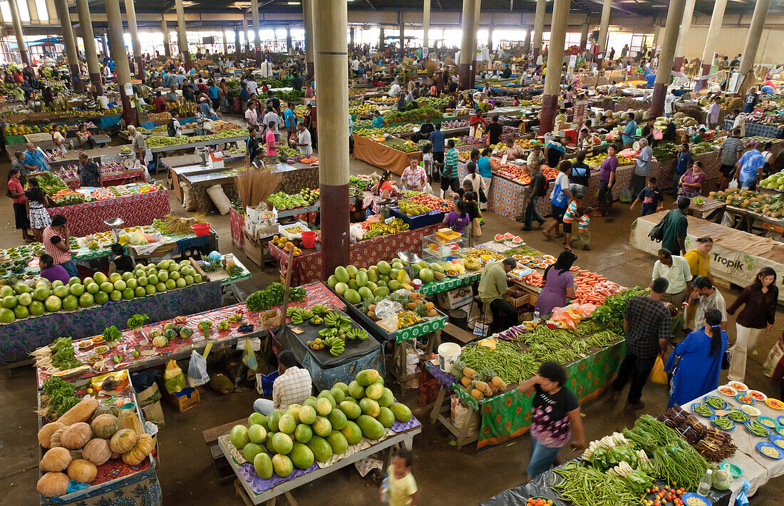 Public market, Lautoka, Viti Levu, Fiji.