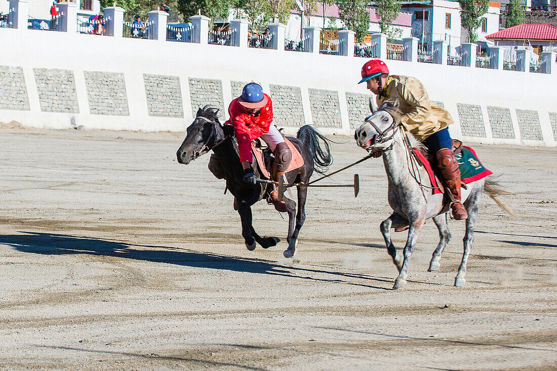 Polo much during the Ladakh Festival in Leh India