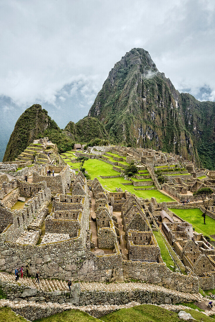 Inca Ruins at Machu Picchu, Peru.