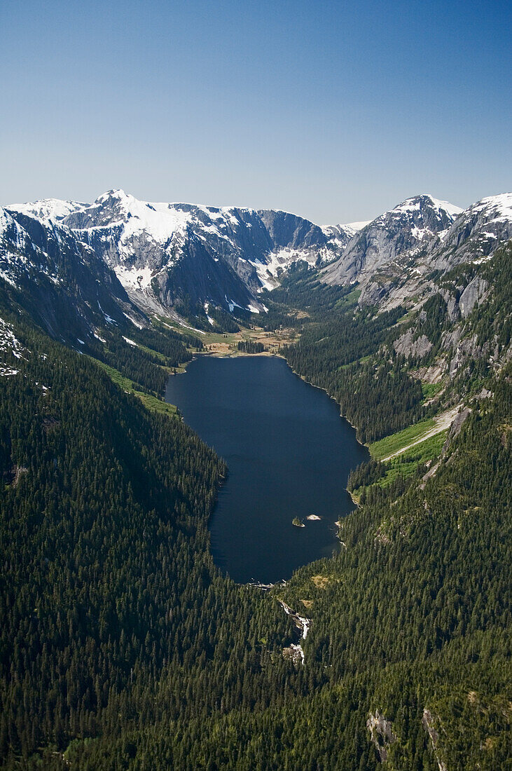 Nooya Lake in Misty Fiords National Monument, seen from floatplane tour with Island Wings of Ketchikan, Alaska.