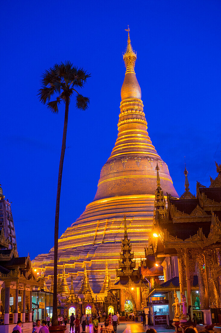 Shwedagon-Pagode in Yangon, Myanmar