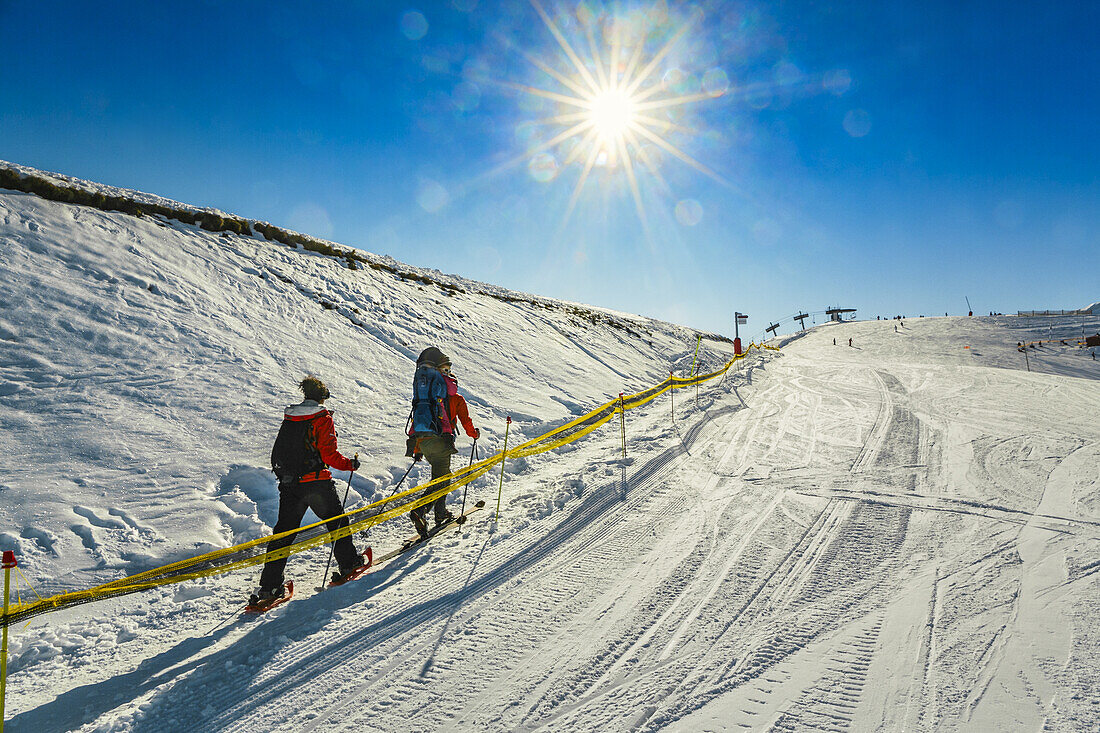 Luchon- Superbagneres ski resort. Bagneres de Luchon. Haute-Garonne. Midi Pyrenees. France.