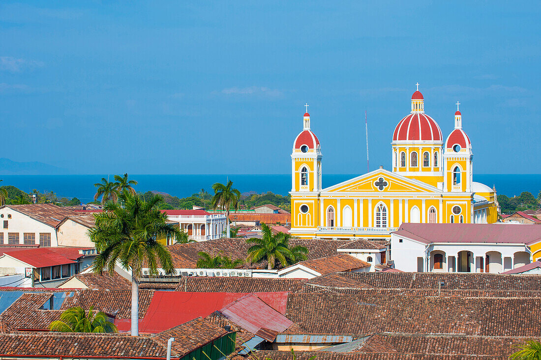 City view of Granada Nicaragua. Granada was founded in 1524 and it's the first European city in mainland America