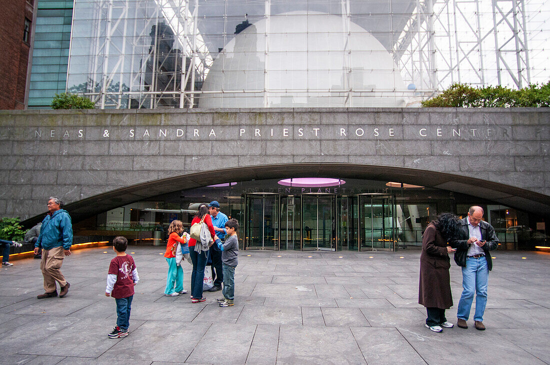 Hayden Planetarium, part of the Rose Center for Earth and Space of the American Museum of Natural History in New York City.