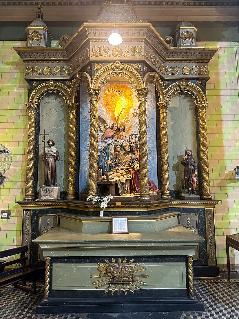 The Altar of the Dormition of Saint Josepn in the Our Lady of Loreto Cathedral, Mendoza, Argentina.