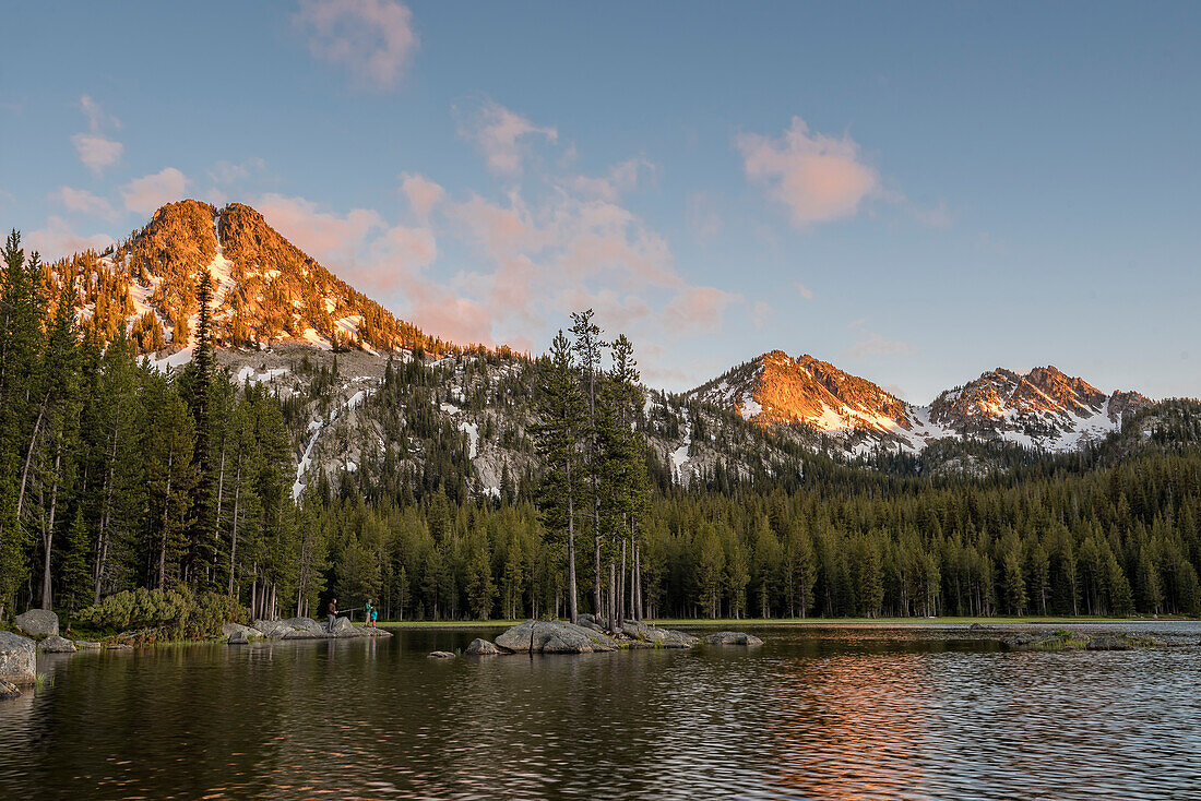Anthony Lake und Gunsight Mountain, Elkhorn Mountains, Wallowa-Whitman National Forest, Ost-Oregon.