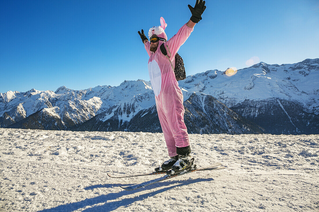 Luchon- Superbagneres ski resort. Bagneres de Luchon. Haute-Garonne. Midi Pyrenees. France.