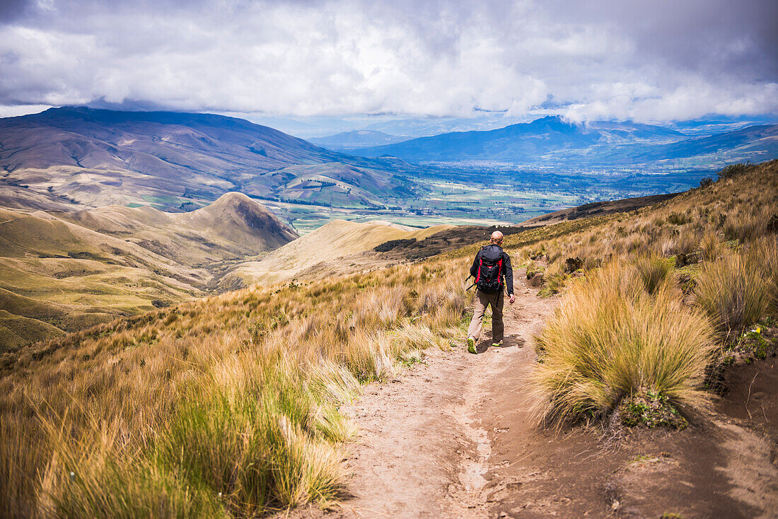 Hiking on Illiniza Norte Volcano (one of the two Illinizas), Pichincha Province, Ecuador